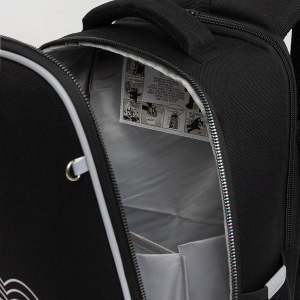 Изображение товара Школьный рюкзак Grizzly RAw-594-2 (черный)