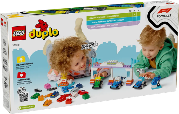 Изображение товара Конструктор Lego Duplo Гоночные машины и пилоты команды F1 10445