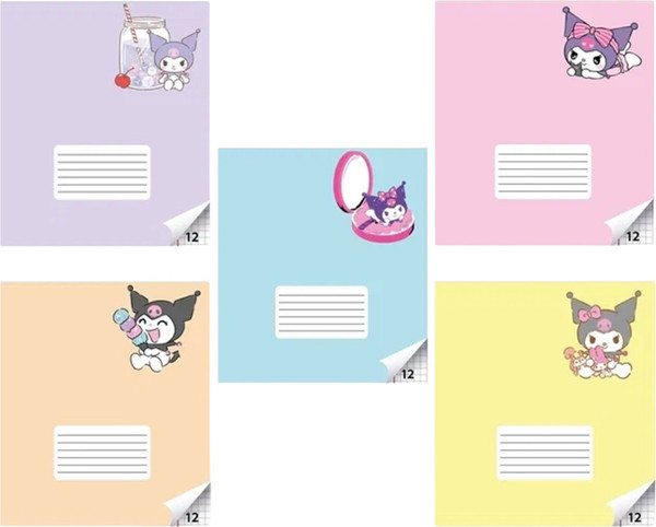 Изображение товара Набор тетрадей Centrum Куроми / 74787 (12л, клетка, 25 шт)