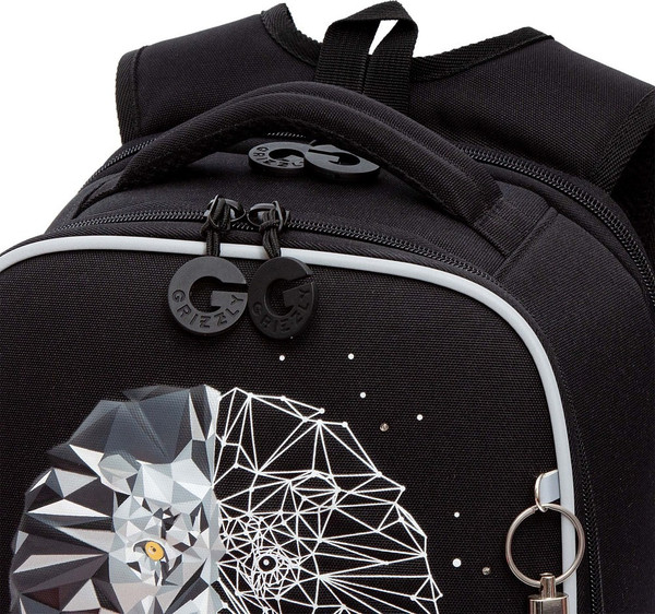 Изображение товара Школьный рюкзак Grizzly RAw-595-7 (черный)