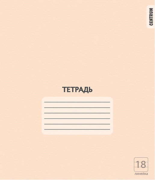 Изображение товара Набор тетрадей Centrum 76469 (18л, персиковый, 20шт)