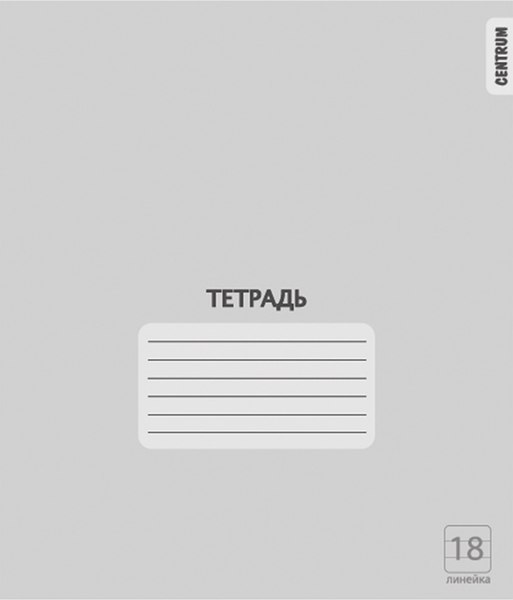Изображение товара Набор тетрадей Centrum 76470 (18л, серый, 20шт)