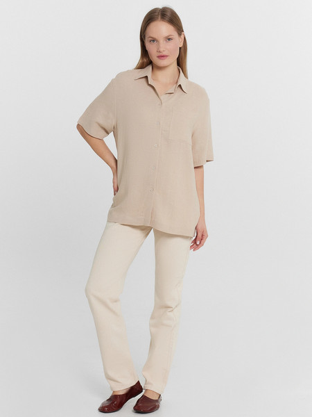 Изображение товара Рубашка Mark Formelle 112855-1/1 (р.170-88-94, светло-бежевый)