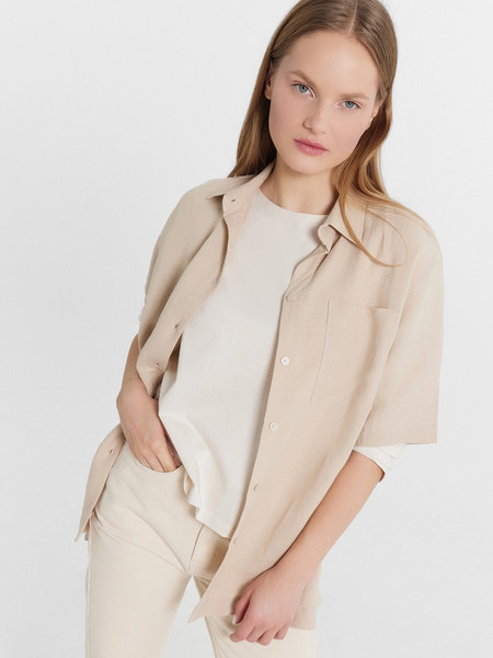 Изображение товара Рубашка Mark Formelle 112855-1/1 (р.170-88-94, светло-бежевый)