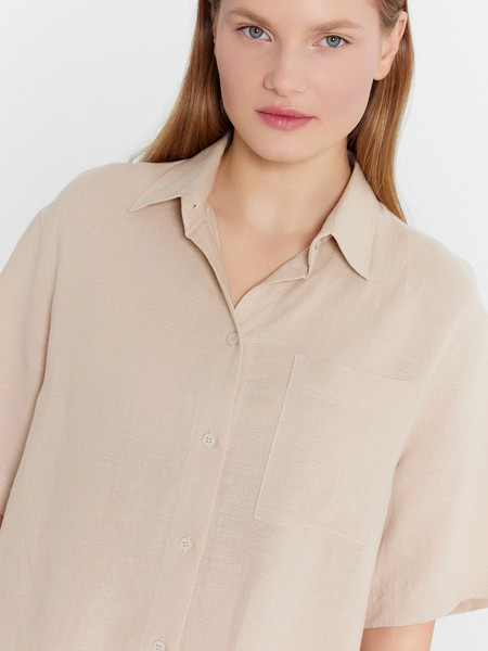Изображение товара Рубашка Mark Formelle 112855-1/1 (р.170-88-94, светло-бежевый)