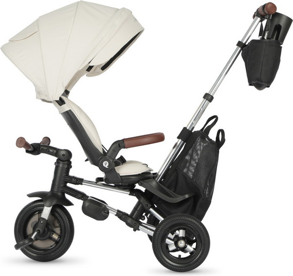 Изображение товара Трехколесный велосипед с ручкой QPlay S702 Nova Deluxe Beige (Lux/Silver)