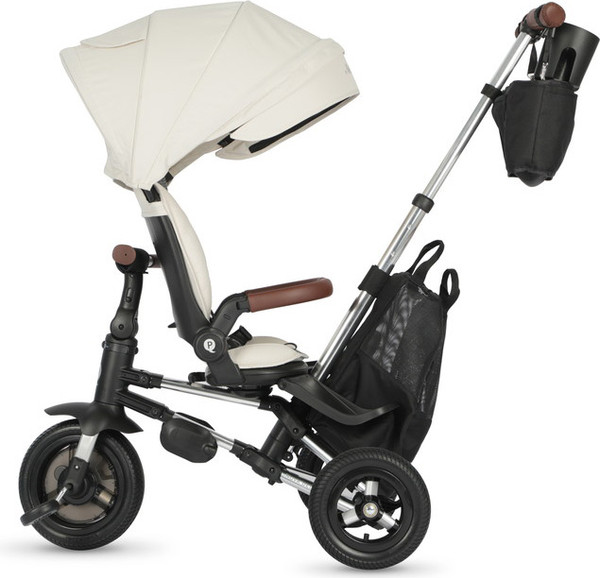 Изображение товара Трехколесный велосипед с ручкой QPlay S702 Nova Deluxe Beige (Lux/Silver)