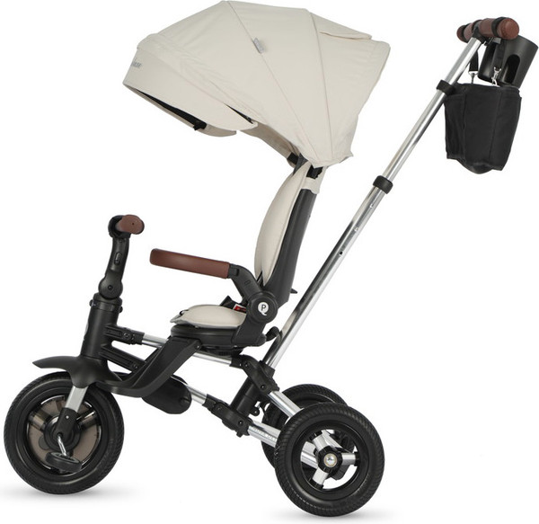 Изображение товара Трехколесный велосипед с ручкой QPlay S702 Nova Deluxe Beige (Lux/Silver)