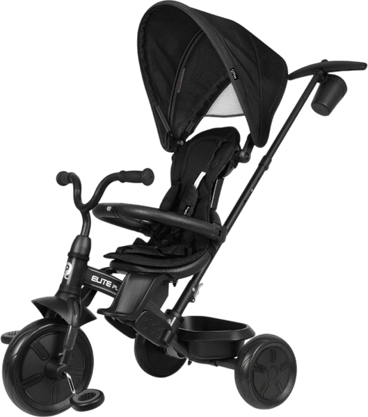 Изображение товара Трехколесный велосипед с ручкой QPlay T10-Z Elite Platinum (черный)