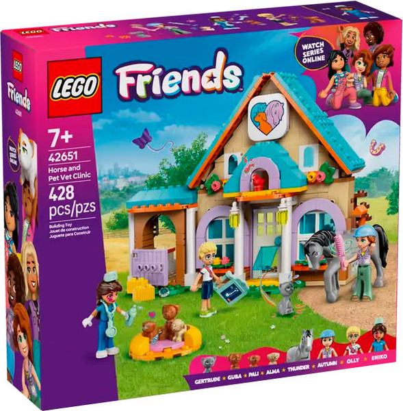 Изображение товара Конструктор Lego Friends Ветеринарная клиника для лошадей и питомцев 42651