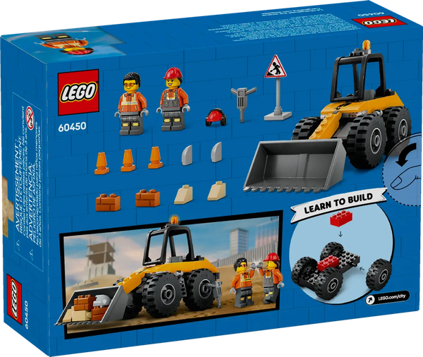 Изображение товара Конструктор Lego City Строительный погрузчик 60450 (желтый)