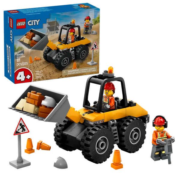 Изображение товара Конструктор Lego City Строительный погрузчик 60450 (желтый)