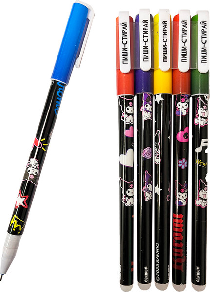 Изображение товара Набор гелевых ручек Centrum Kuromi со стираемыми чернилами 0.5мм / 71704 (6цв)