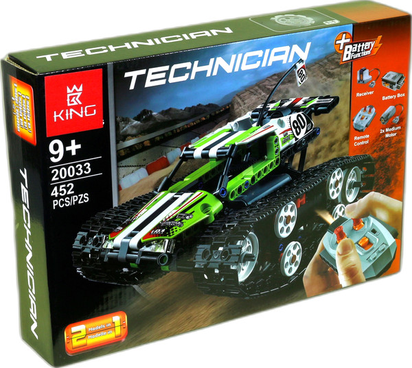 Изображение товара Конструктор управляемый King Гусеничный вездеход на радиоуправлении / 20033 (452эл)