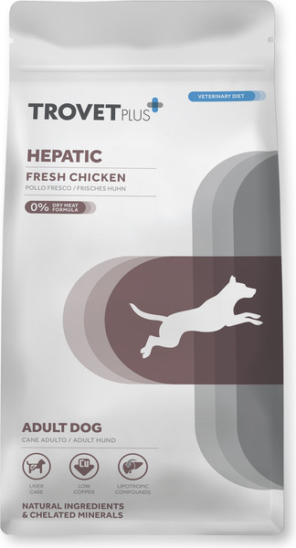 Изображение товара Сухой корм для собак Trovet Plus Adult Dog Hepatic Fresh Chicken (3кг)