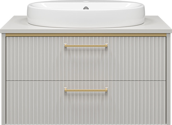 Изображение товара Тумба под умывальник Brevita Elche 80 / ELC-01080-0502Я (серый кашемир)