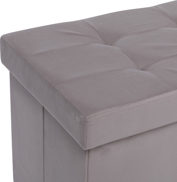 Изображение товара Пуф Импэкс Leset Леда складной с крышкой (велюр Velutto 08/какао)