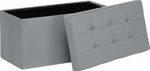 Изображение товара Пуф Импэкс Leset Леда складной с крышкой (велюр Velutto 12/антрацит)