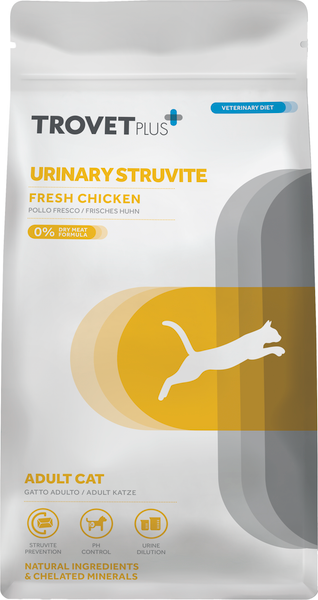 Изображение товара Сухой ветеринарный корм для кошек Trovet Plus Adult Cat Urinary Struvite Fresh Chicken (1.2кг)