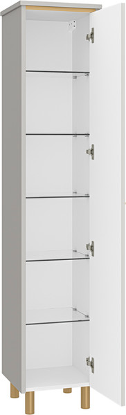 Изображение товара Шкаф-пенал для ванной Brevita Elche 35 / ELC-05035-010R (серый кашемир)