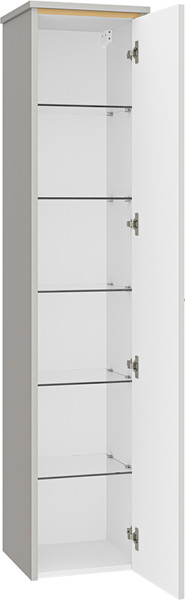 Изображение товара Шкаф-пенал для ванной Brevita Elche 35 / ELC-05035-010R (серый кашемир)