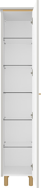 Изображение товара Шкаф-пенал для ванной Brevita Elche 35 / ELC-05035-010R (серый кашемир)