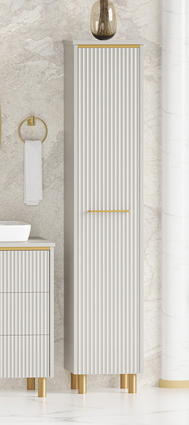 Изображение товара Шкаф-пенал для ванной Brevita Elche 35 / ELC-05035-010R (серый кашемир)