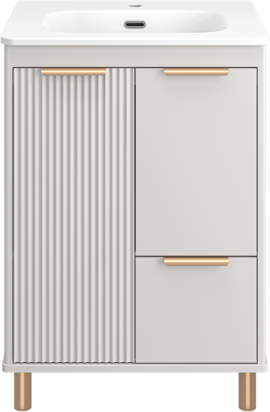 Изображение товара Тумба под умывальник Brevita Risacca Crema 60 / RIS-06060-0342Я (серый кашемир)