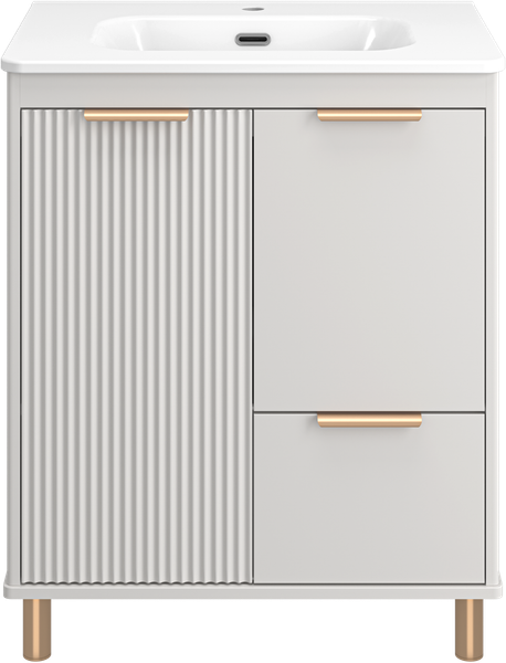 Изображение товара Тумба под умывальник Brevita Risacca Crema 70 / RIS-06070-0342Я (серый кашемир)