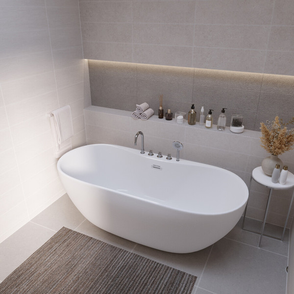 Изображение товара Ванна акриловая Grossman Classic GR-12501-1 160x75 (со смесителем)