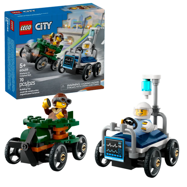 Изображение товара Конструктор Lego City Самолет против машины скорой помощи 60459