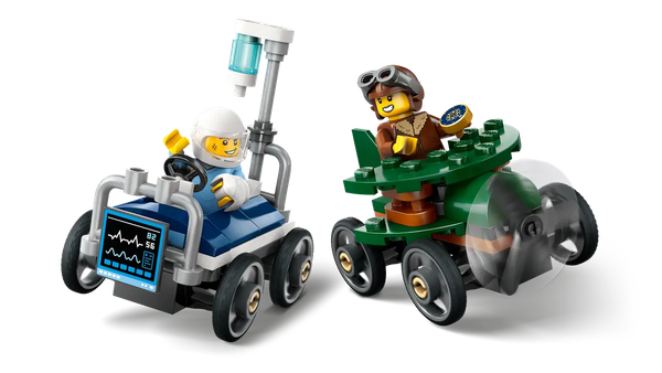 Изображение товара Конструктор Lego City Самолет против машины скорой помощи 60459