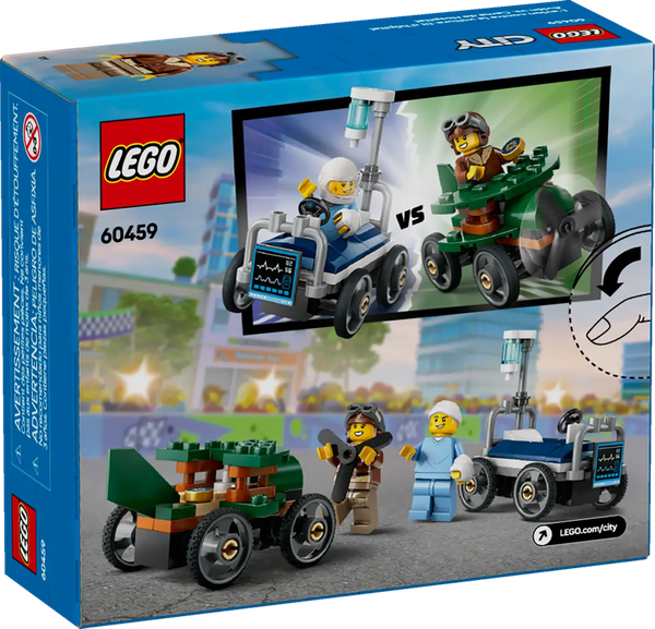 Изображение товара Конструктор Lego City Самолет против машины скорой помощи 60459