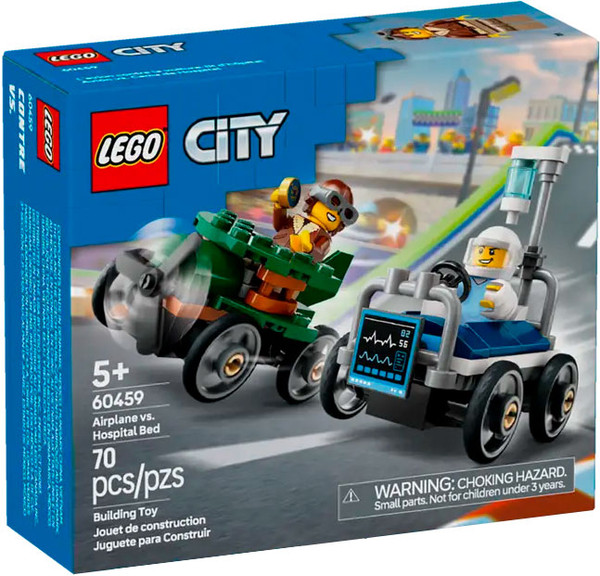 Изображение товара Конструктор Lego City Самолет против машины скорой помощи 60459