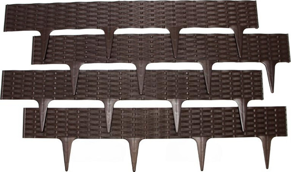 Изображение товара Бордюр садовый Протэкт Ротанг 3.2м 10024 (коричневый)