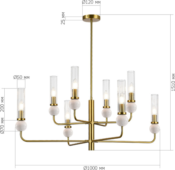 Изображение товара Люстра ST Luce SL1244.303.08