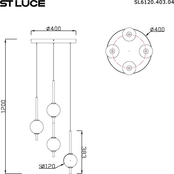 Изображение товара Люстра ST Luce SL6120.403.04