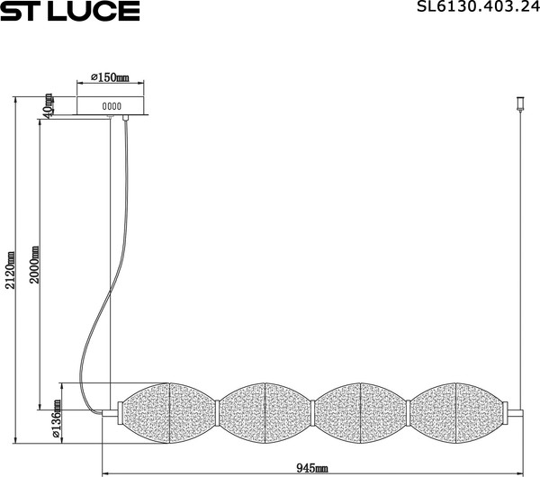 Изображение товара Потолочный светильник ST Luce SL6130.403.24
