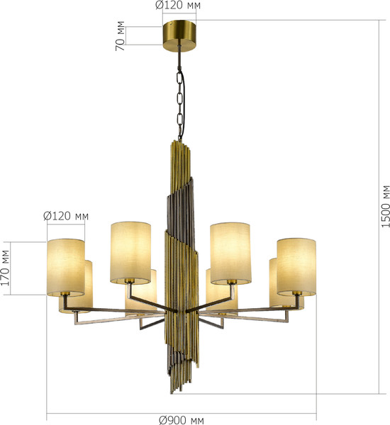 Изображение товара Люстра ST Luce SL1638.303.08