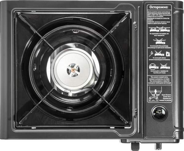 Изображение товара Плита туристическая Coyote MS-2500 (черный полуглянцевый, с газовым баллоном)