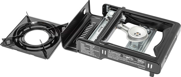 Изображение товара Плита туристическая Coyote MS-2500 (черный полуглянцевый, с газовым баллоном)