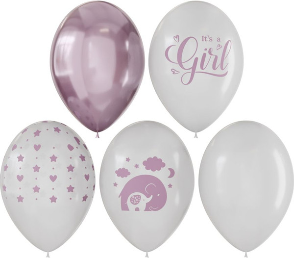 Изображение товара Набор воздушных шаров Meshu It's Girl М12/30см / MS_63402 (10шт, ассорти)