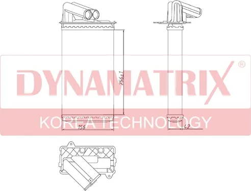 Изображение товара Радиатор отопителя Dynamatrix DR73368