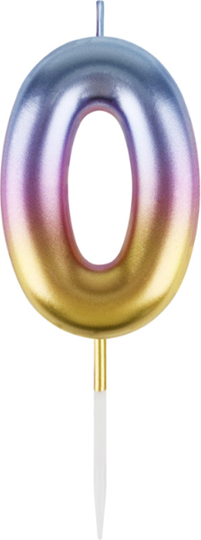 Изображение товара Свеча для торта Meshu Цифра 0 / MS_57391