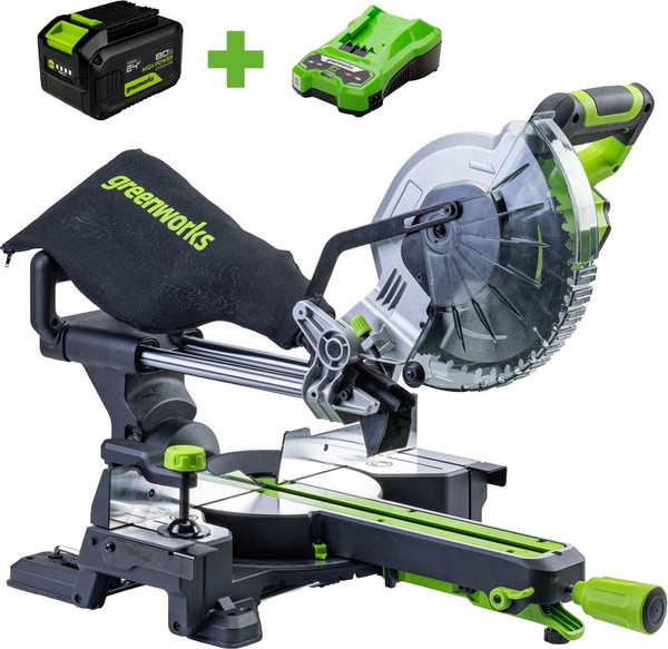Изображение товара Торцовочная пила Greenworks GD24MS216 (1501707UH)