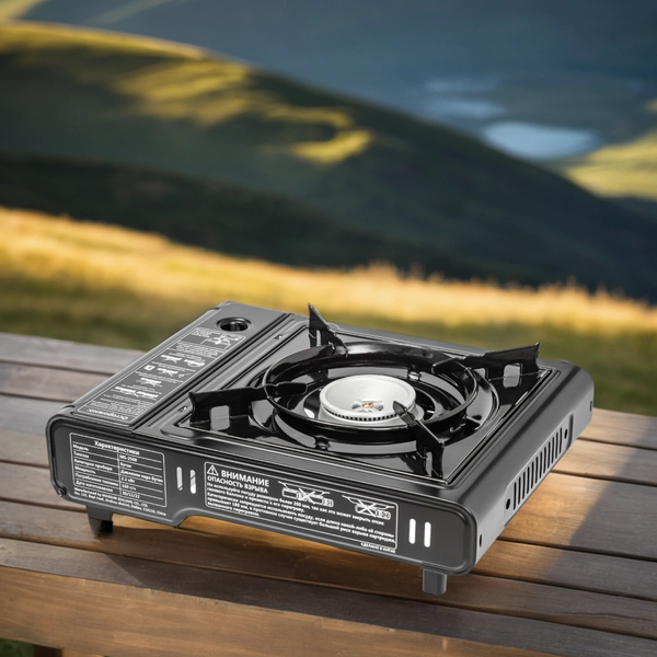 Изображение товара Плита туристическая Coyote MS-2500LPG B (черный полуглянцевый, с газовым баллоном)