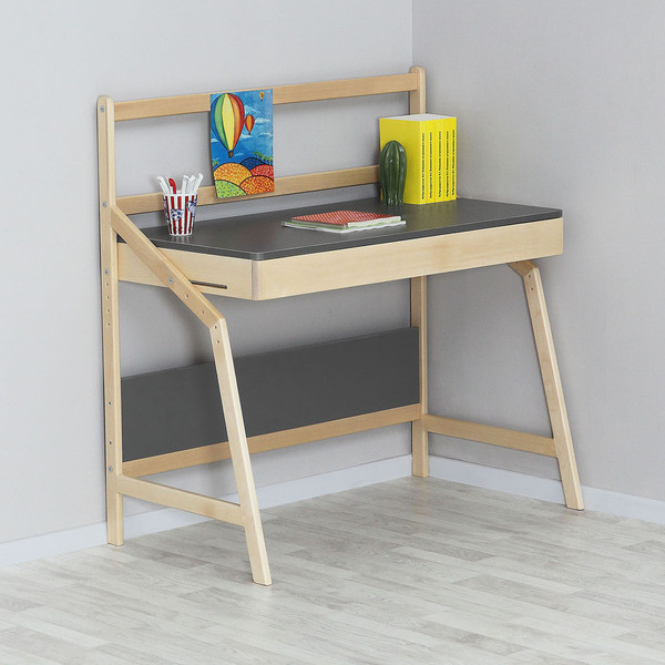 Изображение товара Стол детский Элегия Скандик с экраном 0162 РЕ (графит серый)