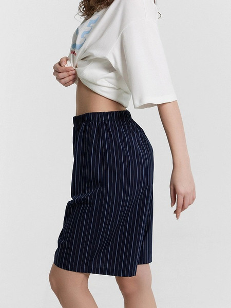 Изображение товара Пижама Mark Formelle 592596 (р.164/170-96-102, белый/голубая полоска на море)