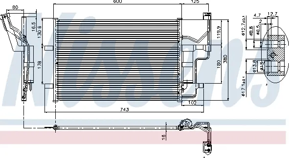 Изображение товара Радиатор кондиционера Nissens 94902