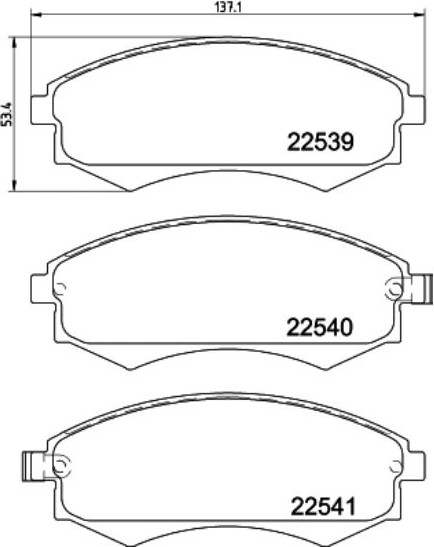 Изображение товара Тормозные колодки Nisshinbo NP6155